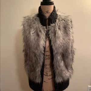Faux fur vest